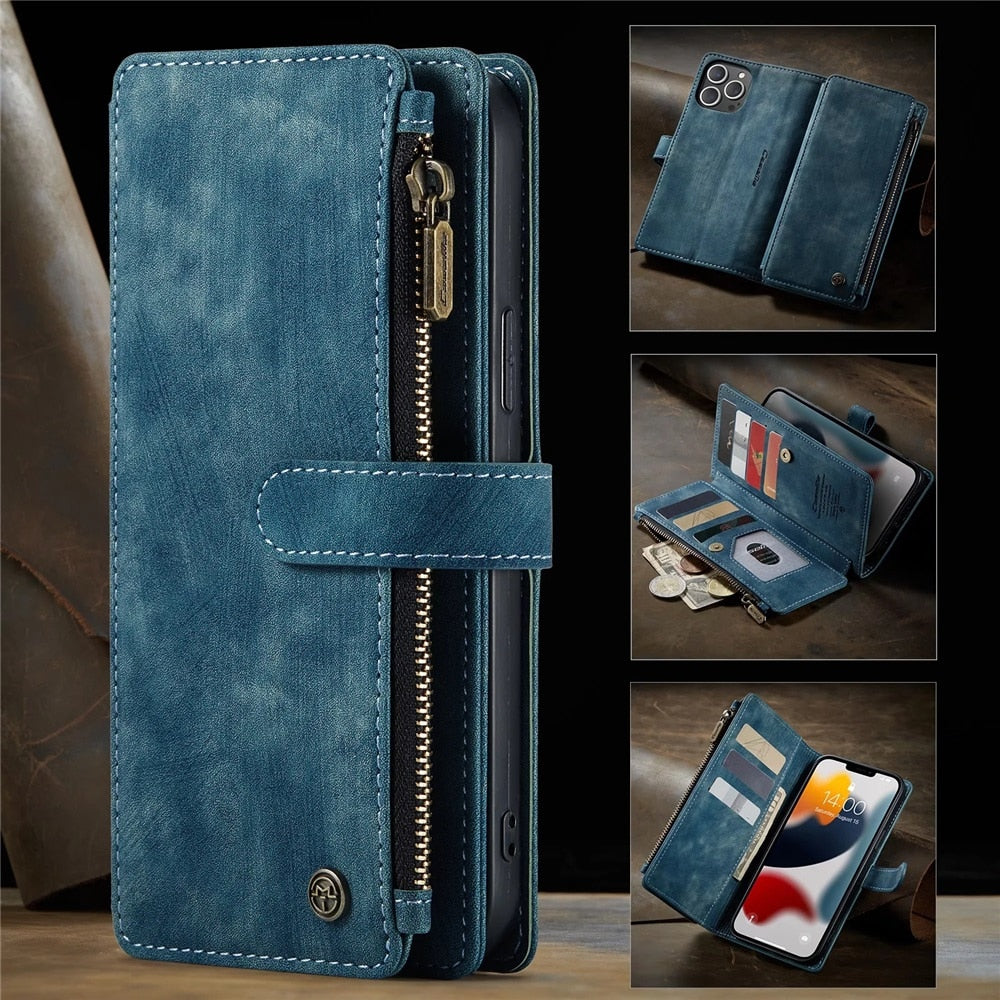 premium wallet case for iphone x to 14 | dropsona - neutral - material texture