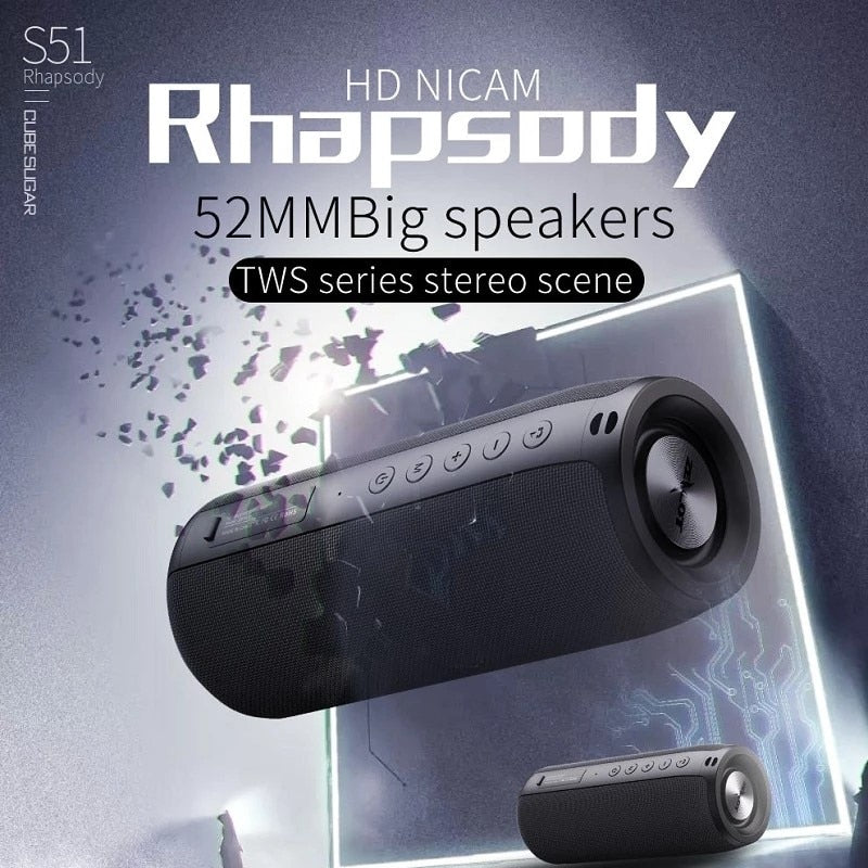 bluetooth portable subwoofer waterproof sound box spea | dropsona - neutral - close-up detail