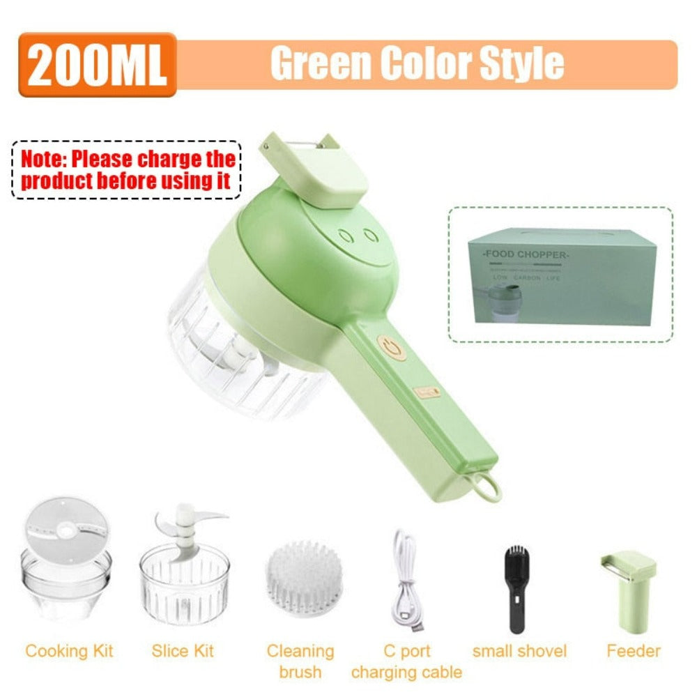 portable handheld 4 in 1 electric vegetable slicer – t | dropsona - neutral - usage example