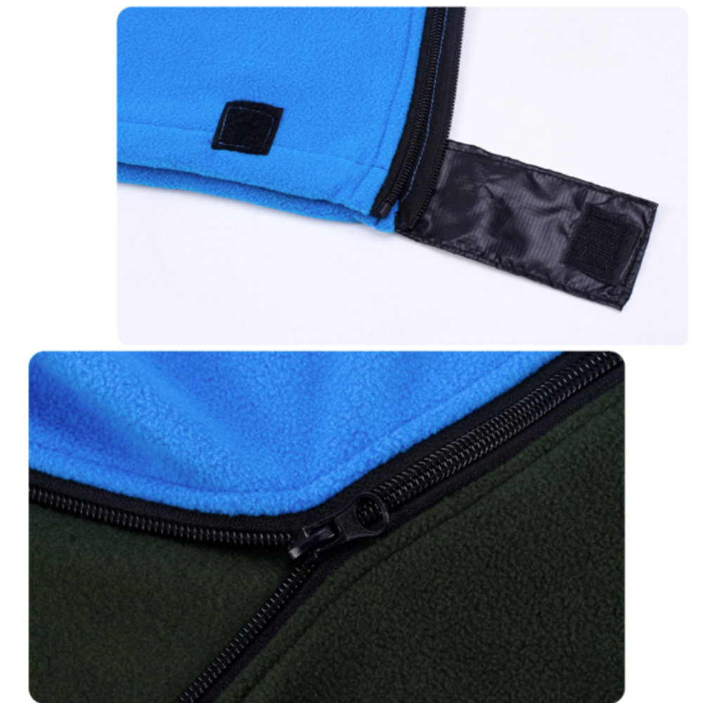 lightweight polar fleece camping sleeping bag – the li | dropsona - neutral - material texture