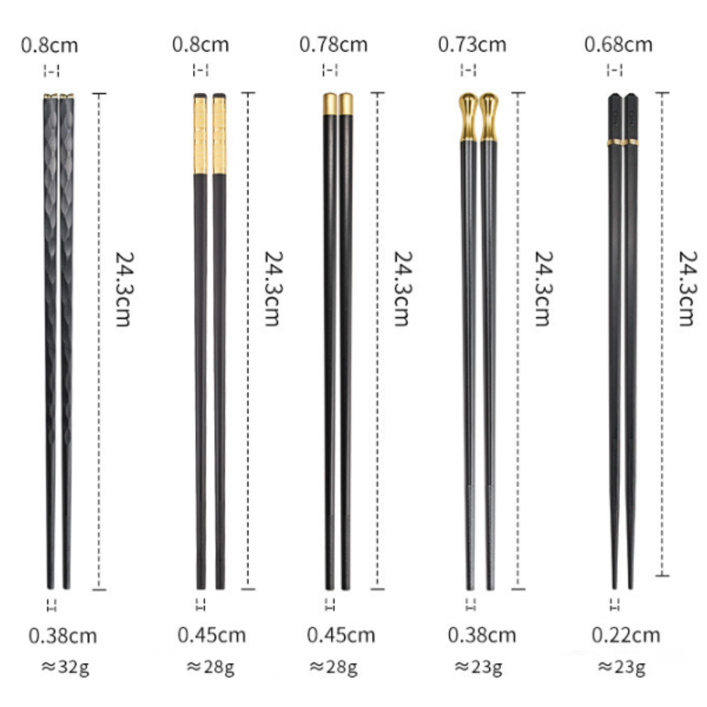 elegant reusable chopsticks set – this stylish, trendy | dropsona - neutral - close-up detail