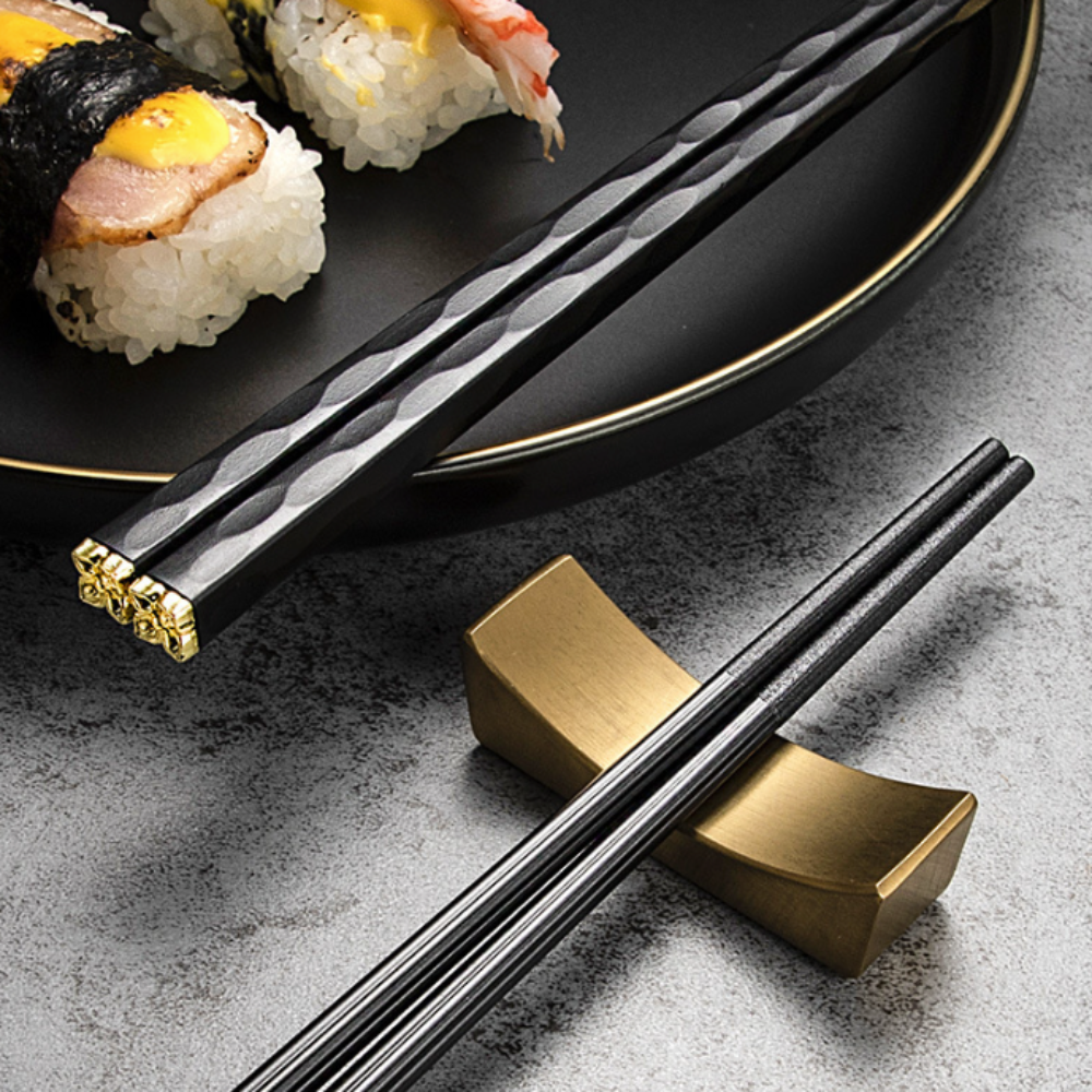 elegant reusable chopsticks set – this stylish, trendy | dropsona - neutral - material texture