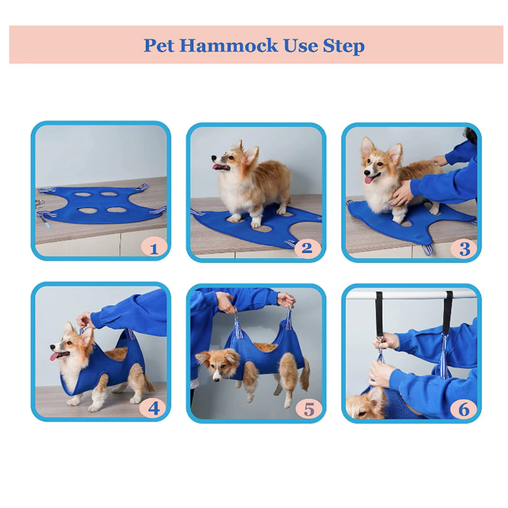 cat grooming restraint bag with hammock – breathable c | dropsona - neutral - material texture