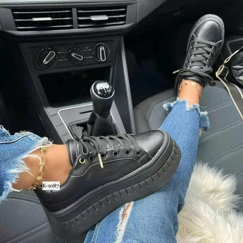 casual platform women's shoes flat womens sneakers – s | dropsona - neutral - usage example