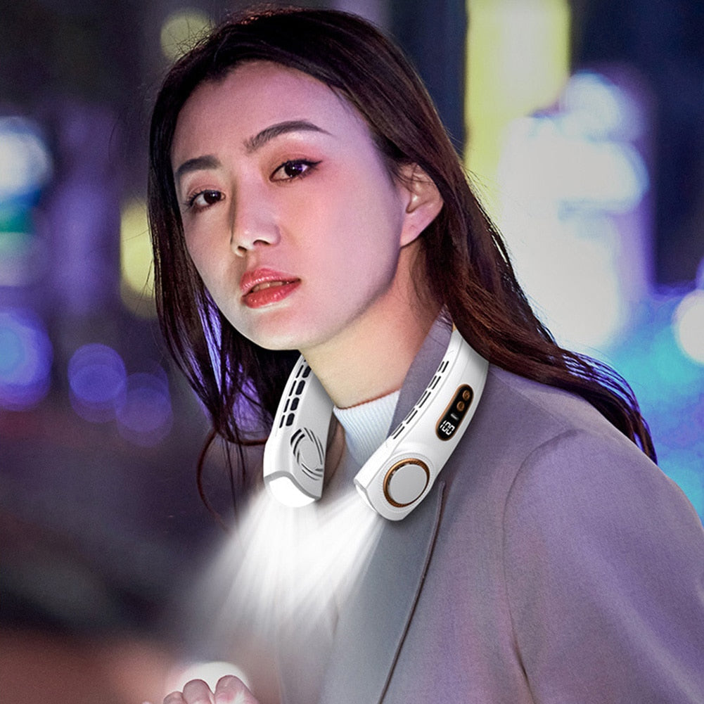 innovative led equipped wearable fan – introducing our | dropsona - neutral - size reference