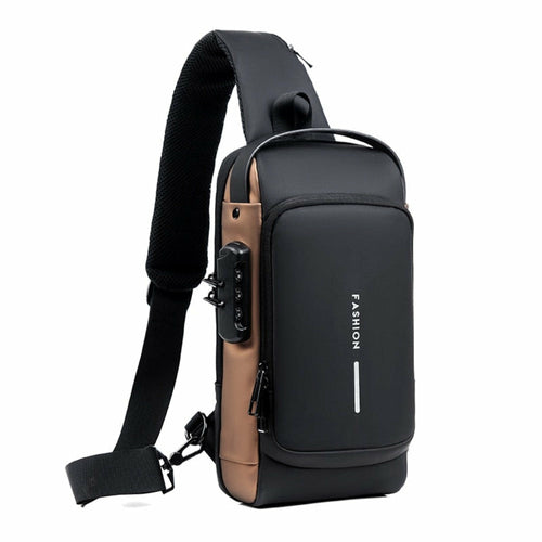 cross body antitheft shoulder bag with lock – extra se | dropsona - neutral - packaging