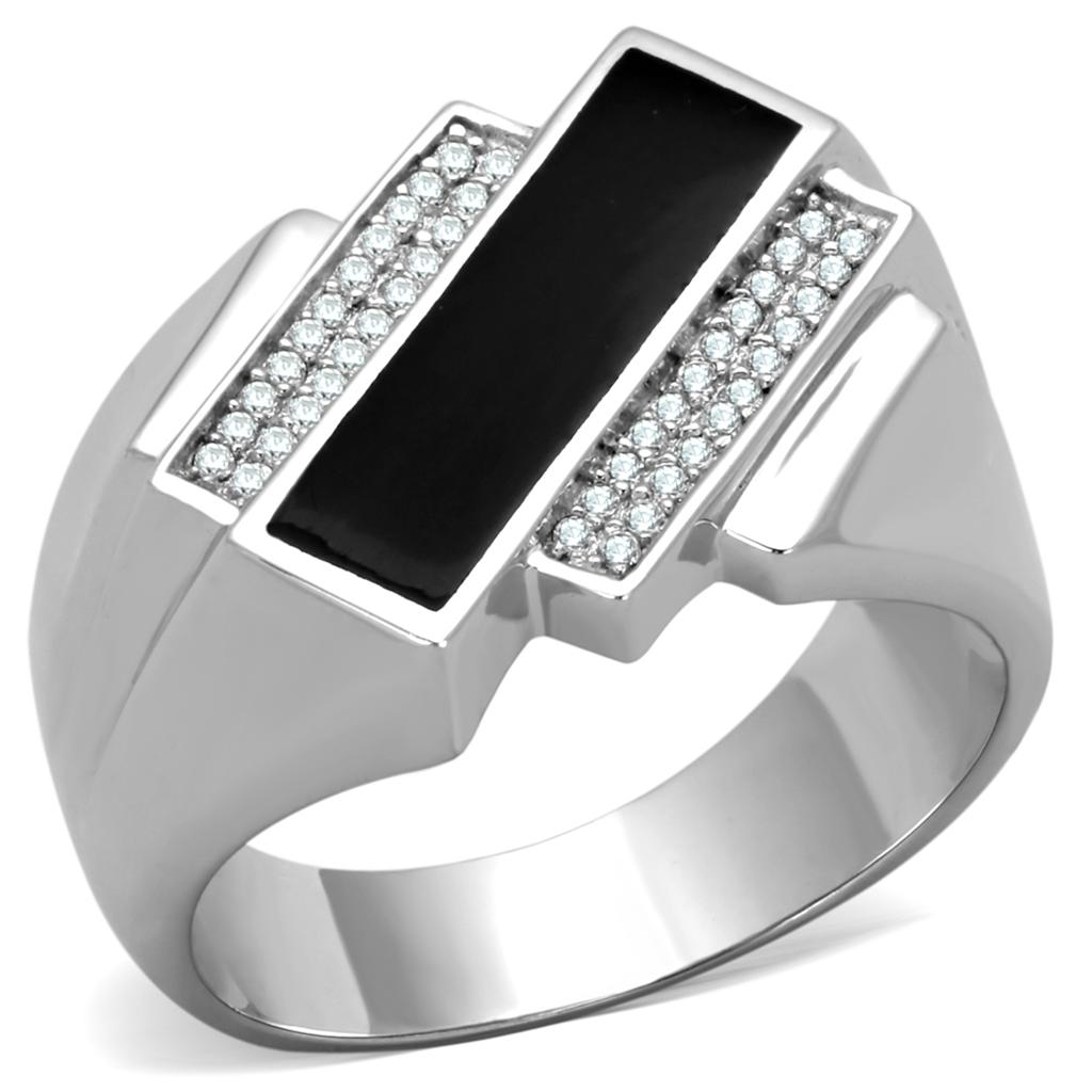 ts218 - rhodium 925 sterling silver ring with aaa grad | dropsona - neutral - size reference