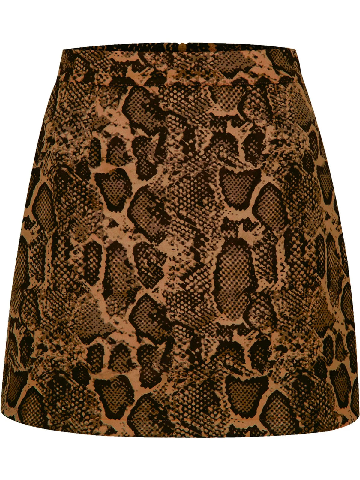 high-waisted slit skirt – zipper, slit, seam detail | dropsona - neutral - close-up detail