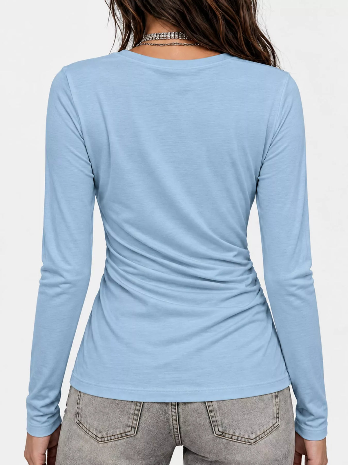 full size surplice long sleeve t-shirt plus | dropsona - neutral - packaging