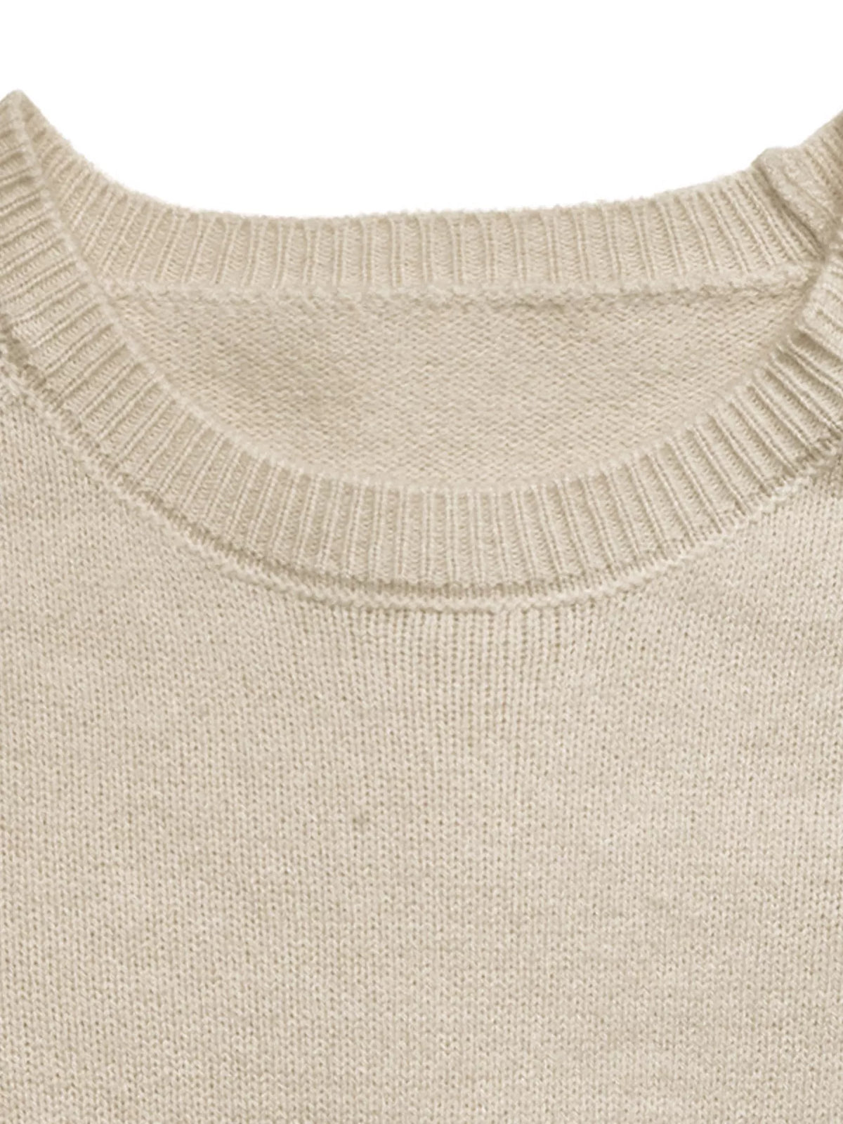 floral raglan sleeve sweater – applique | dropsona - neutral - usage example