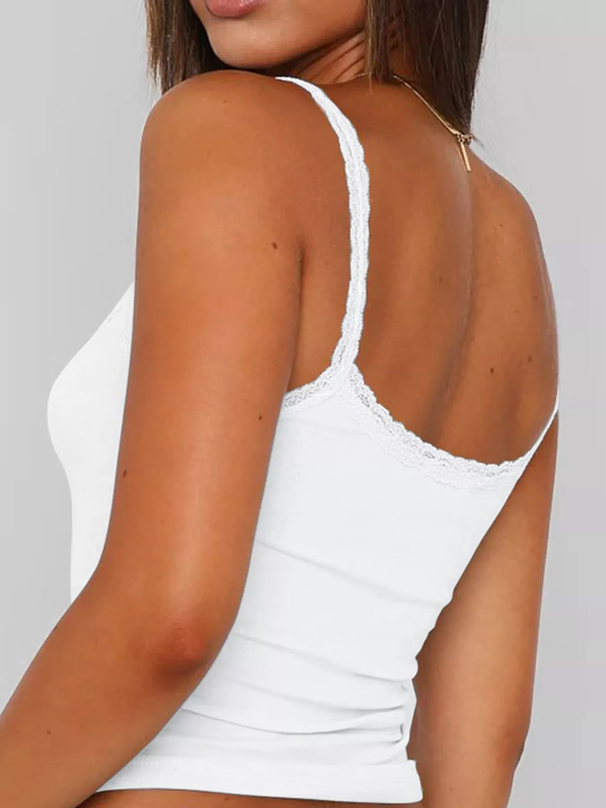 lace detail cami top – detail,ribbed,backless fit | dropsona - neutral - size reference