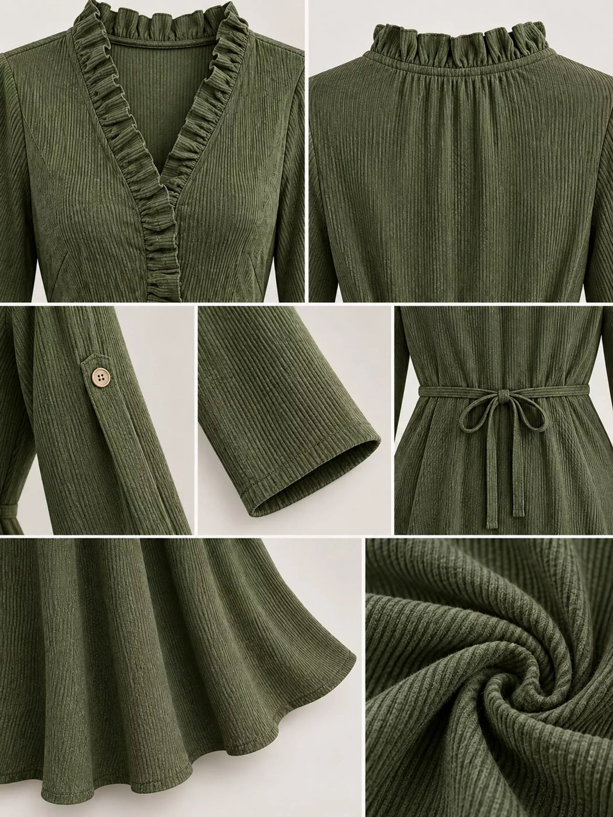full size frill roll-up sleeve maxi dress plus | dropsona - neutral - packaging
