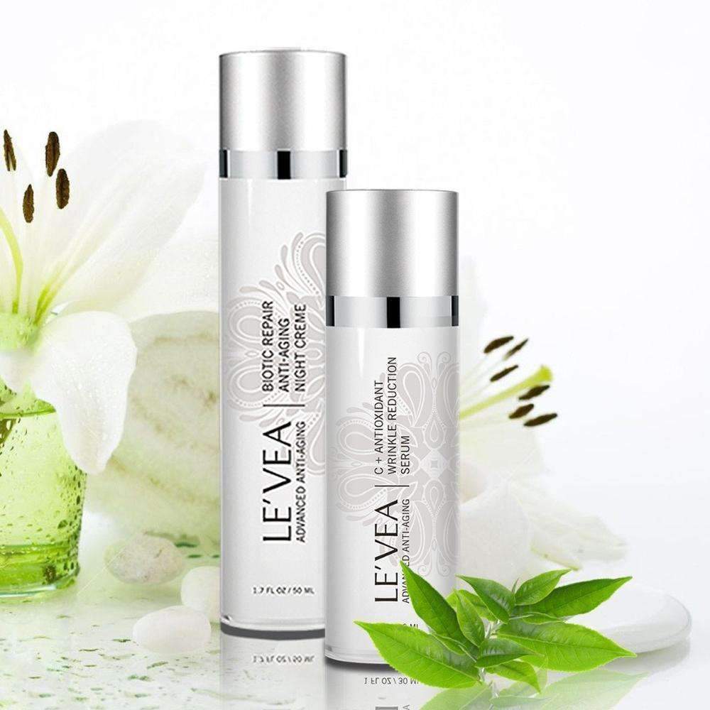 age perfect: night repair cream + vitamin c+ serum – a | dropsona - neutral - front view