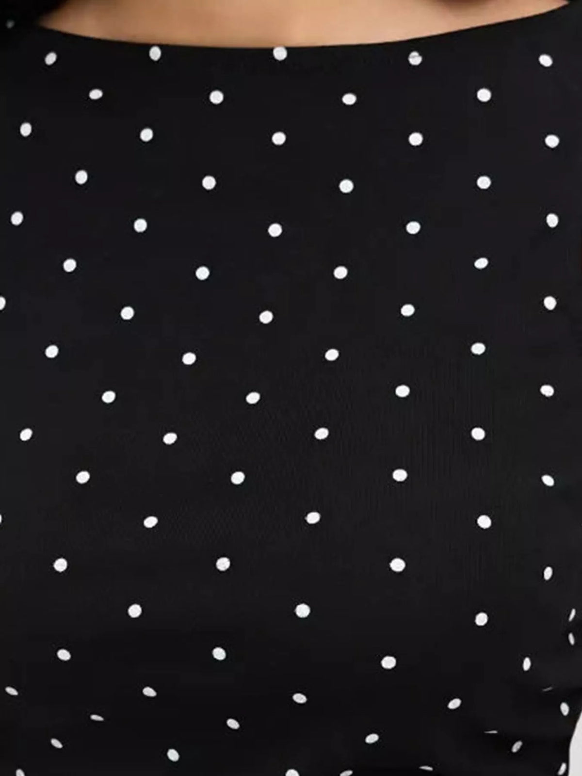 polka dot print sleeveless tank top with tie back | dropsona - neutral - usage example