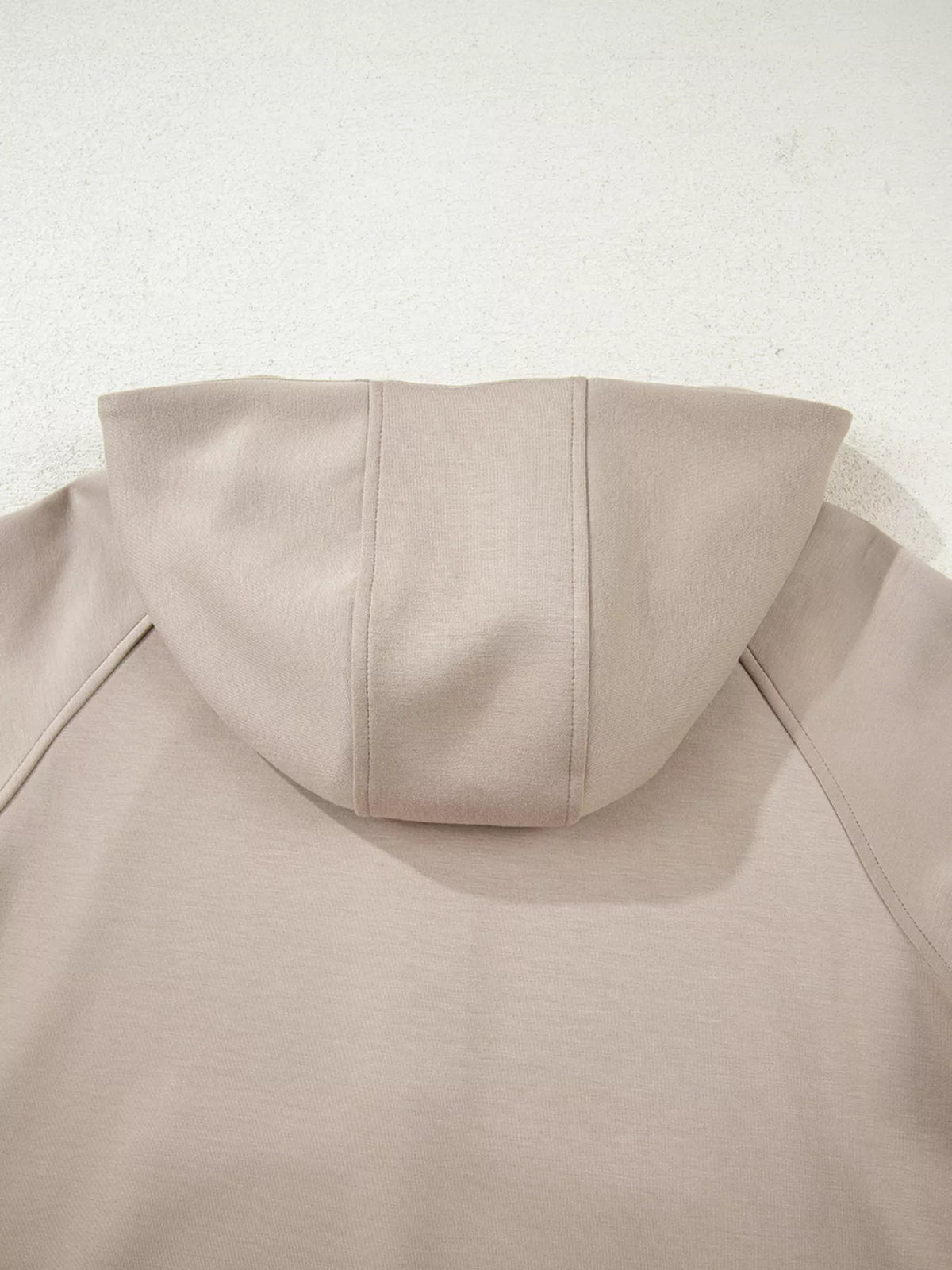 half zip long sleeve hoodie and pants 2pcs outfit | dropsona - neutral - packaging
