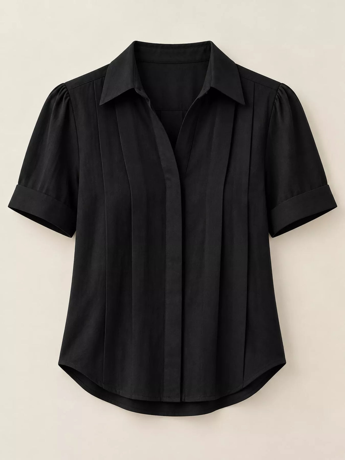 full size button up short sleeve shirt plus | dropsona - neutral - size reference