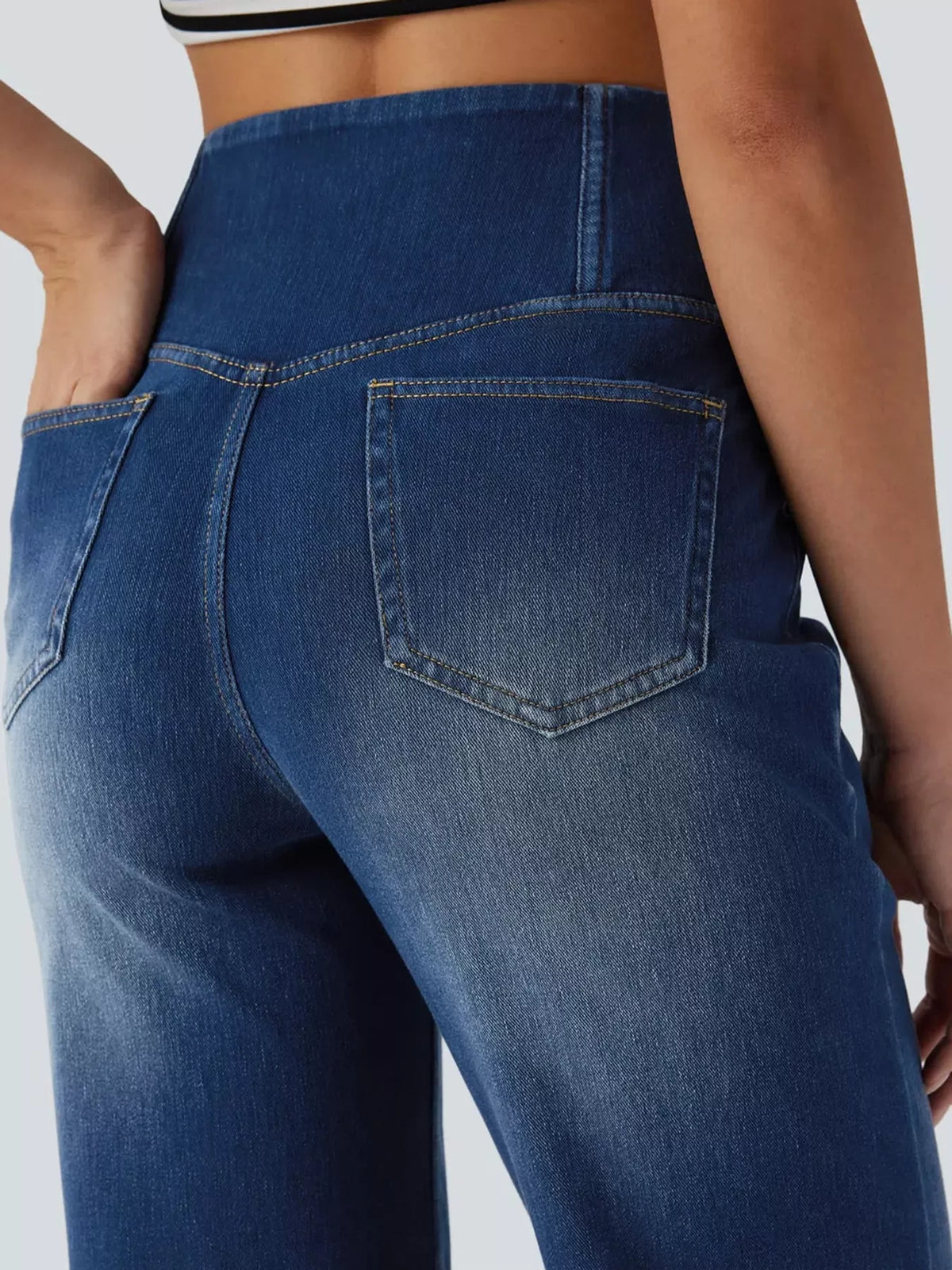 cat's whisker high-waisted cross-over waistband | dropsona - neutral - packaging