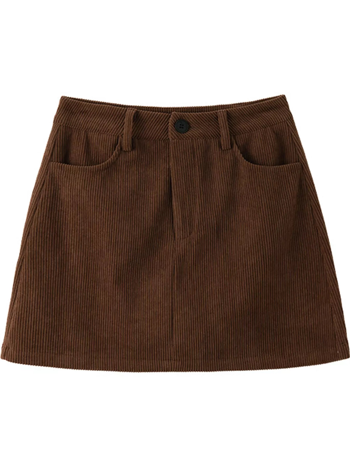 corduroy high-waisted mini skirt | dropsona polyester 100% - neutral - usage example