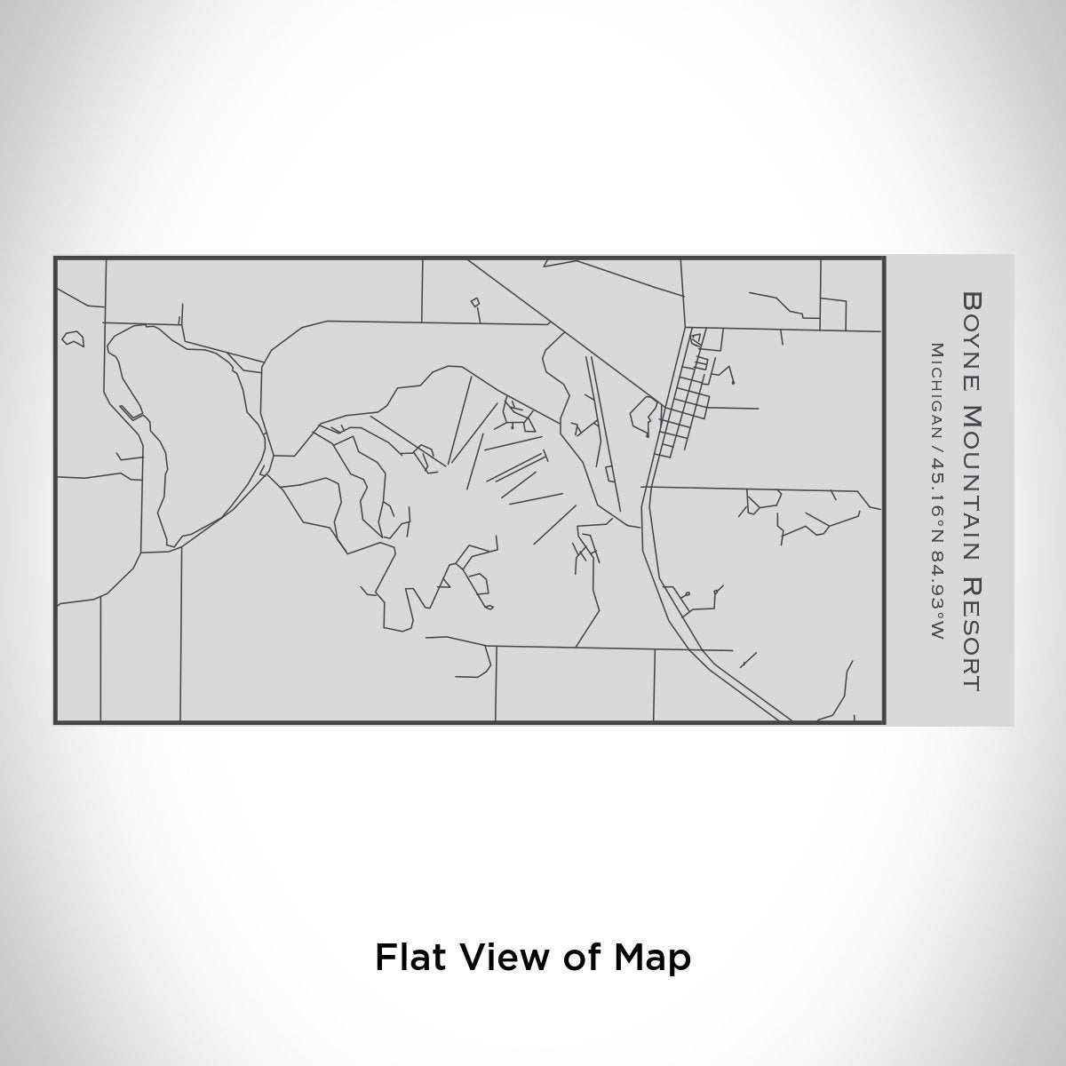 boyne mountain resort - michigan engraved map insulate | dropsona - neutral - front view