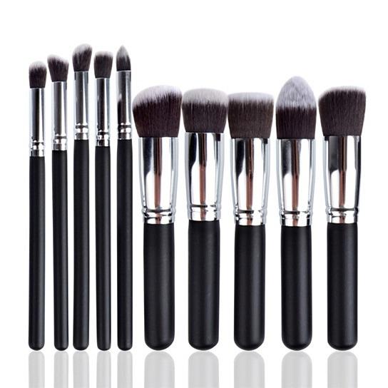 pagent winner 10 pc make up brush set – entered a beau | dropsona - neutral - front view