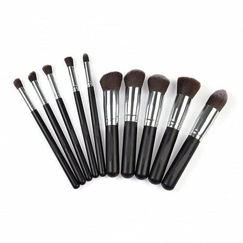 pagent winner 10 pc make up brush set – entered a beau | dropsona - neutral - front view