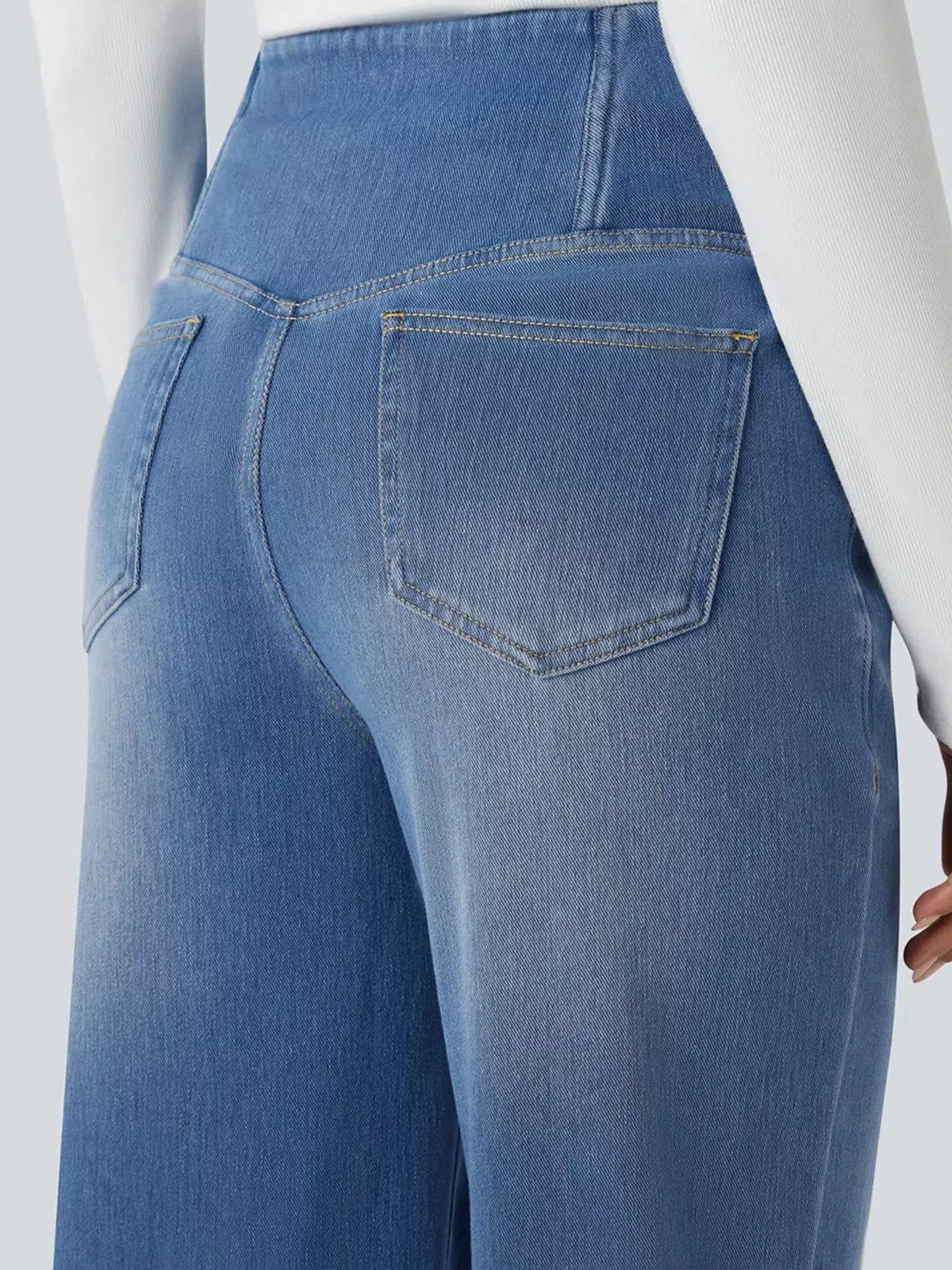 cat's whisker high-waisted cross-over waistband | dropsona - neutral - packaging