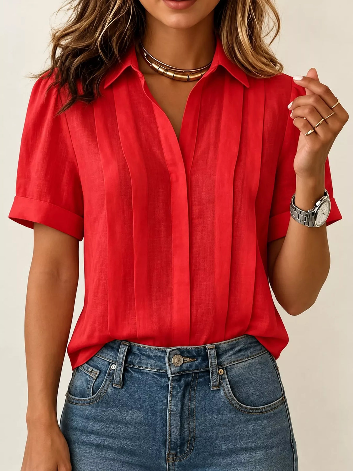 full size button up short sleeve shirt plus | dropsona - neutral - packaging
