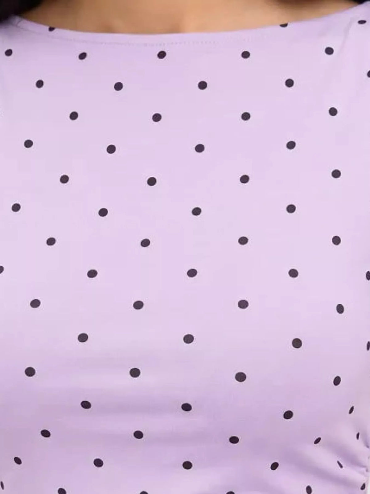 polka dot print sleeveless tank top with tie back | dropsona - neutral - material texture