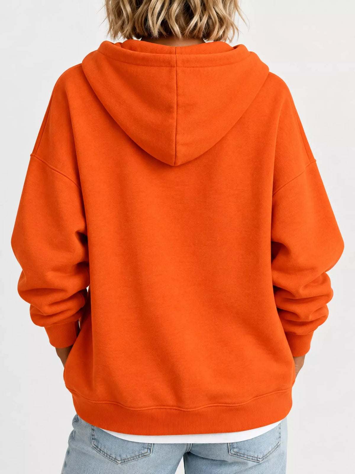 drawstring dropped shoulder hoodie | dropsona - neutral - packaging