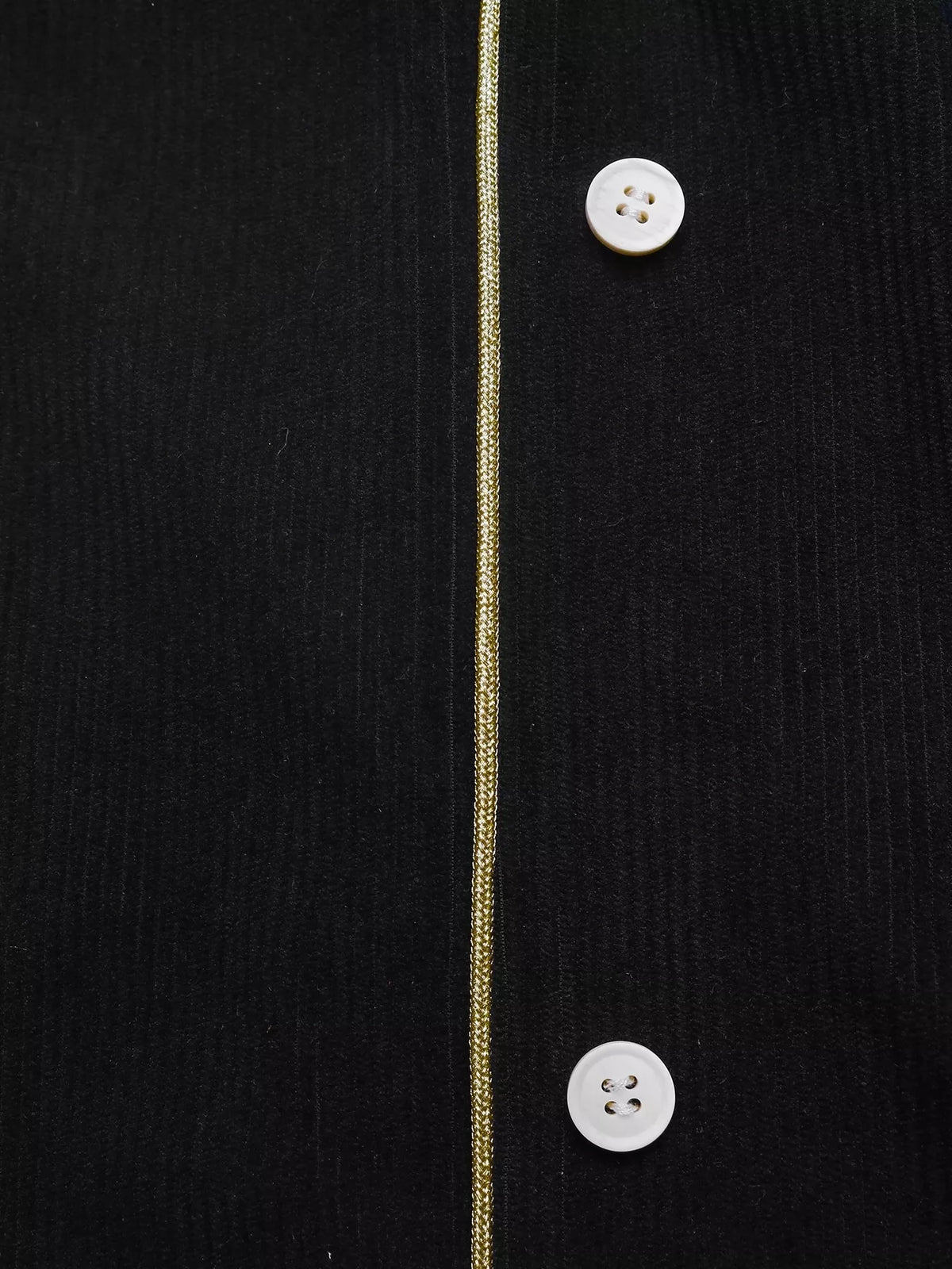 corduroy midi skirt – buttoned body: not lined | dropsona - neutral - material texture