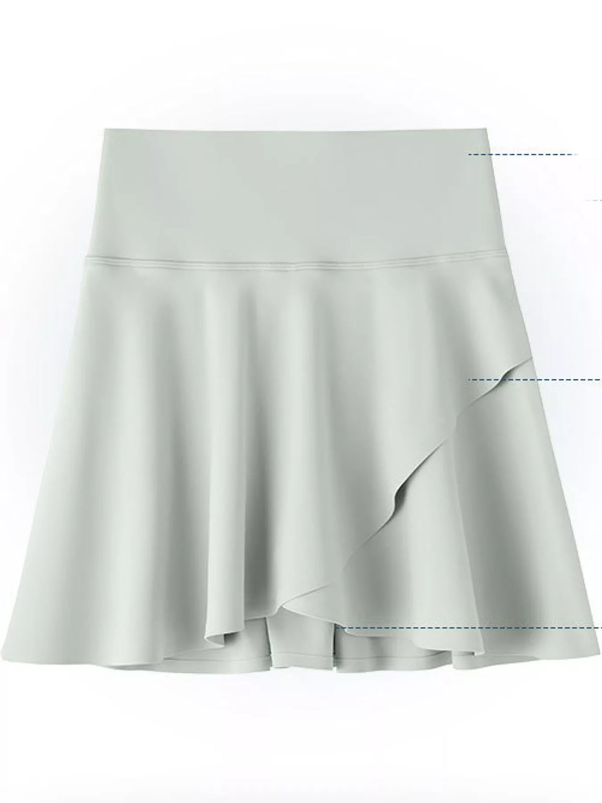 full size high-waisted flared athletic skirt with | dropsona - neutral - usage example