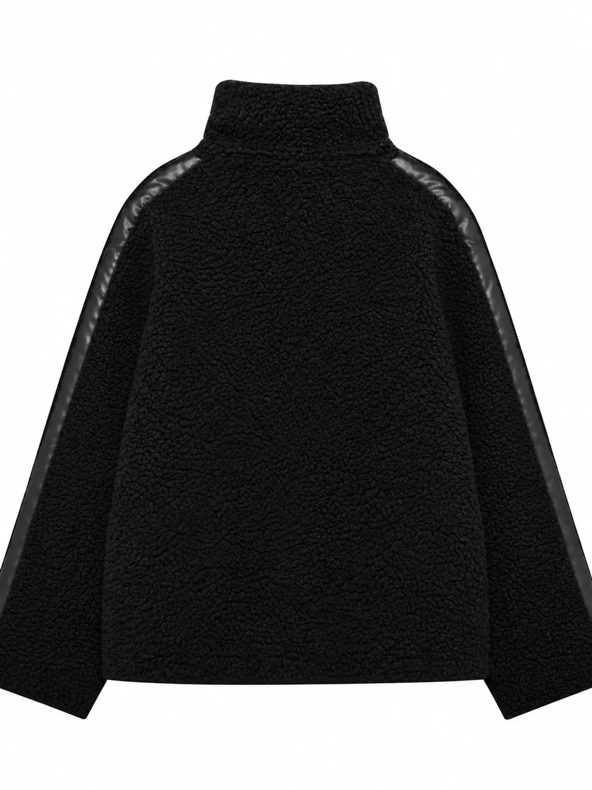 sherpa zip-up outerwear | dropsona - neutral - packaging