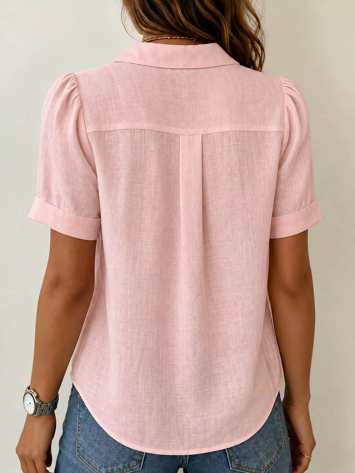 full size button up short sleeve shirt plus | dropsona - neutral - packaging