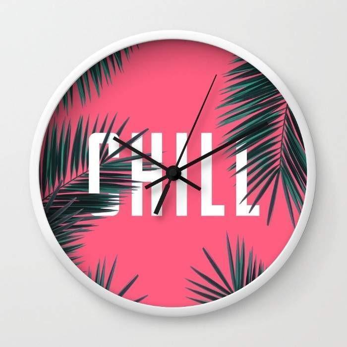 chill wall clock – available in black or white frames, | dropsona - neutral - everyday use