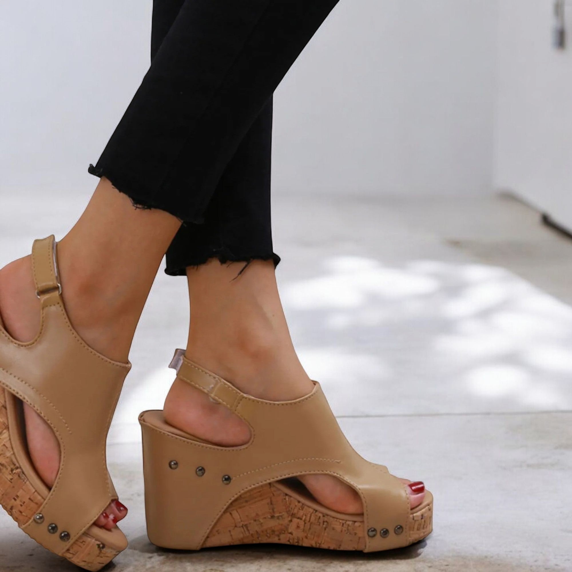 Cutout Wedge Platform Sandals – Everyday Use - Urban style