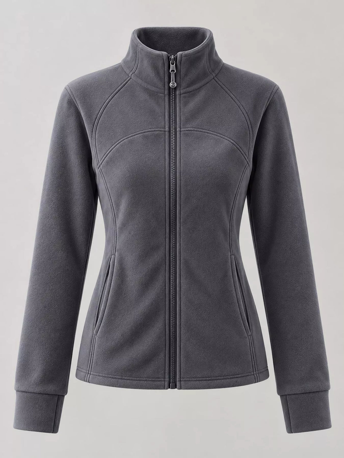 slim-fit full-zip active outerwear | dropsona - neutral - size reference