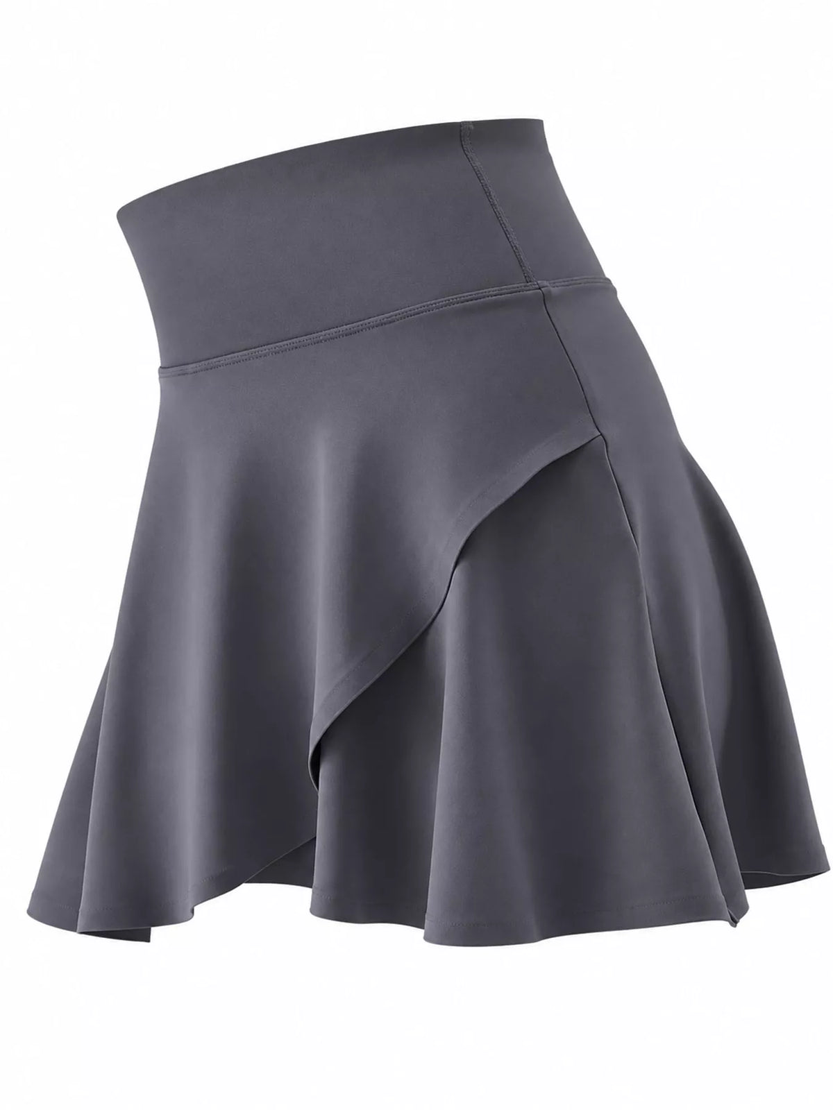 full size high-waisted flared athletic skirt with | dropsona - neutral - size reference