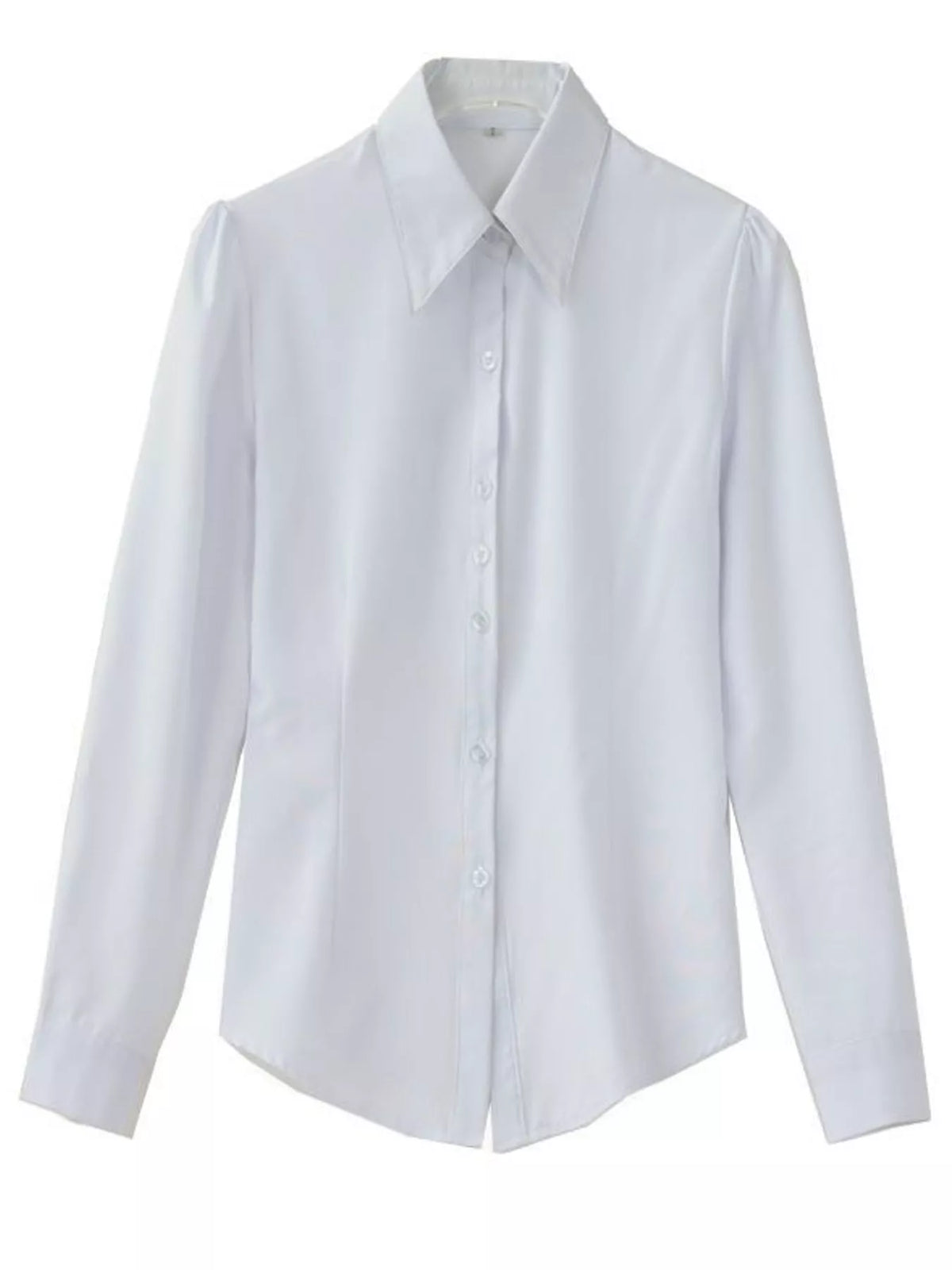 full size classic slim-fit button-down shirt plus | dropsona - neutral - material texture