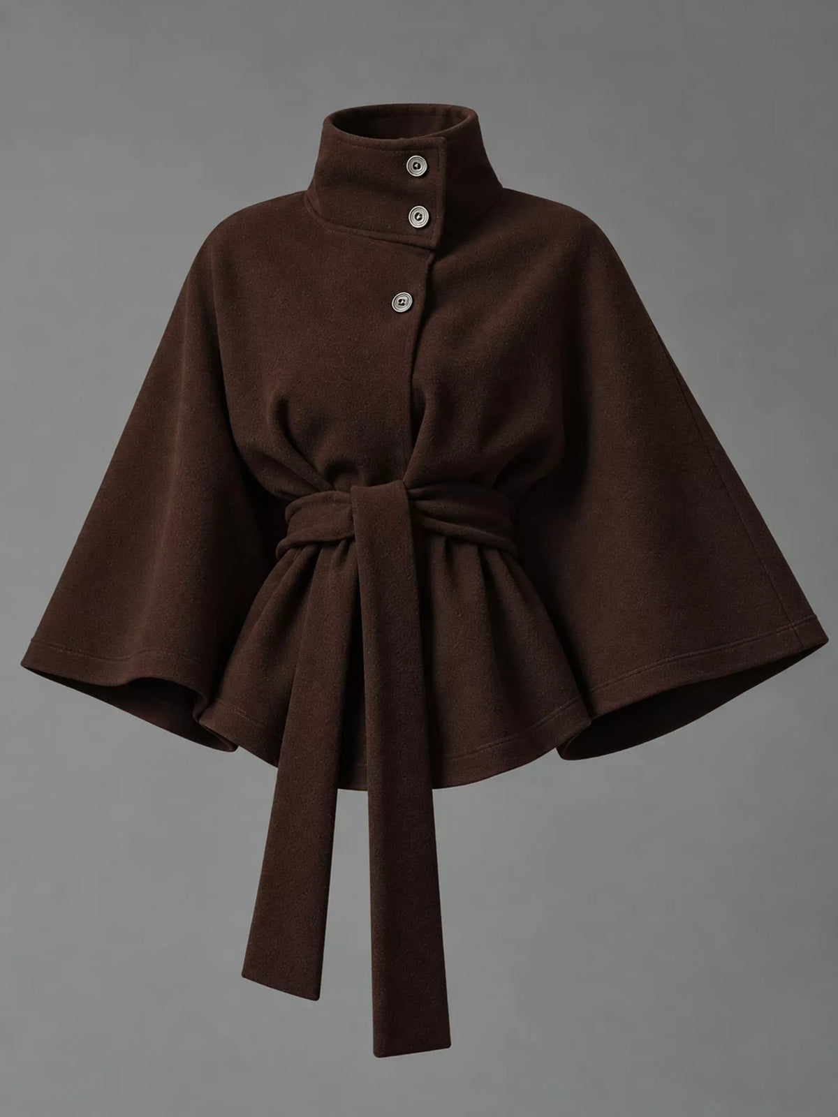 belt button detail outerwear | dropsona polyester 95% - neutral - size reference