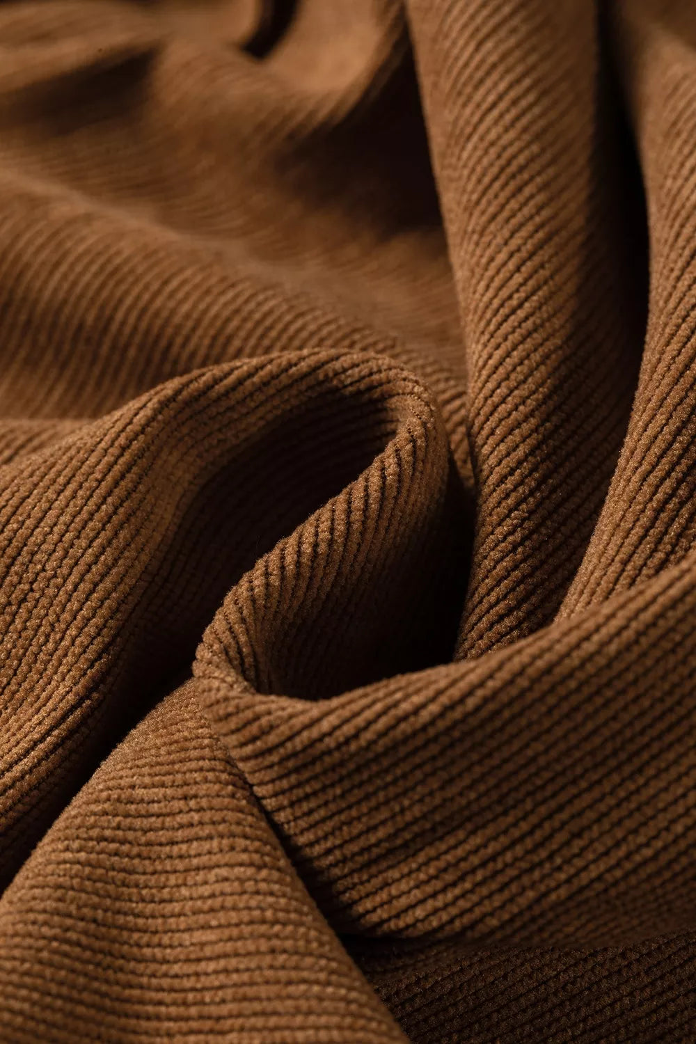 elastic waist wooden button placket ankle length wide | dropsona - neutral - close-up detail