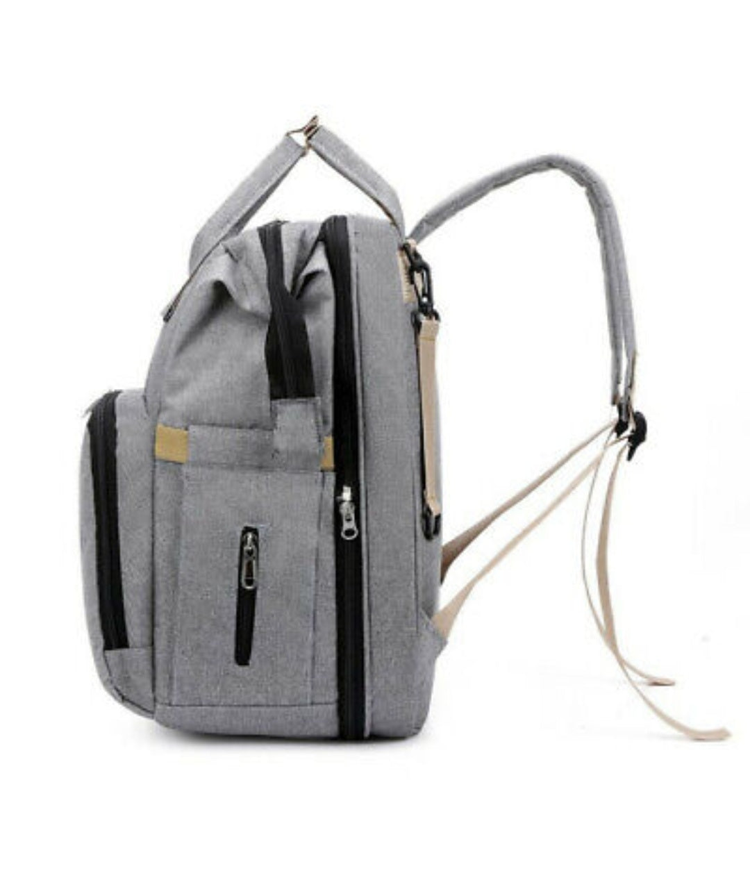 stroller diaper bag with baby bed – this versatile bab | dropsona - neutral - size reference