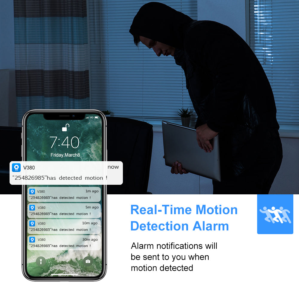 hd 2mp 1080p wireless mini wifi camera night vision ip | dropsona - neutral - size reference