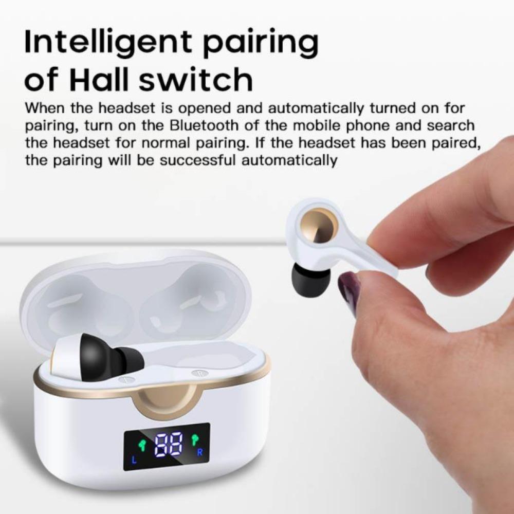 ninja dragon power bass touch bluetooth 5.0 t22pro ear | dropsona - neutral - usage example