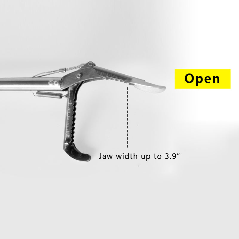 100cm foldable stainless steel snake clamp catch | dropsona - neutral - size reference