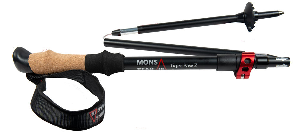 mons peak ix tiger paw z trekking poles (z-120) p | dropsona - neutral - close-up detail