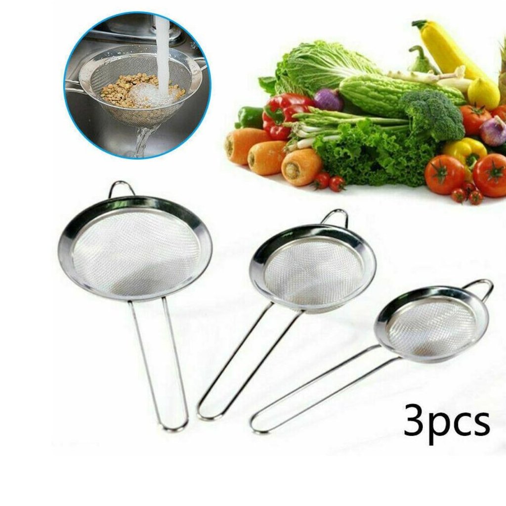 stainless steel 3 in 1 liquid colanders set – stainles | dropsona - neutral - everyday use