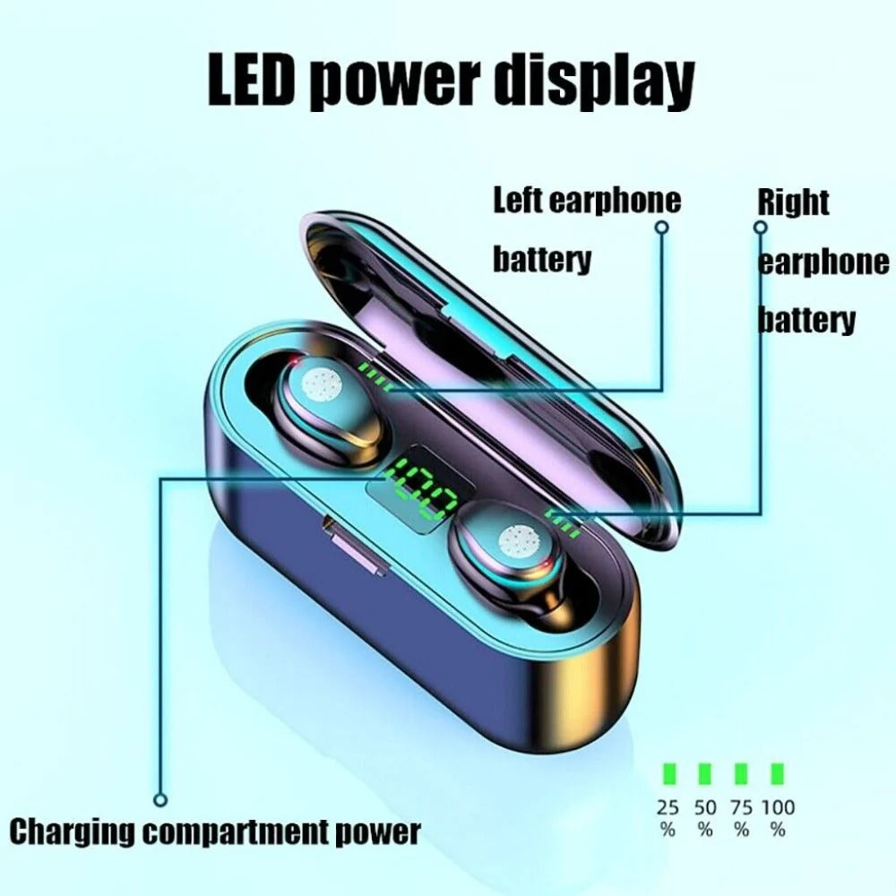 dragon smart touch bluetooth earphones – - charging ca | dropsona - neutral - size reference