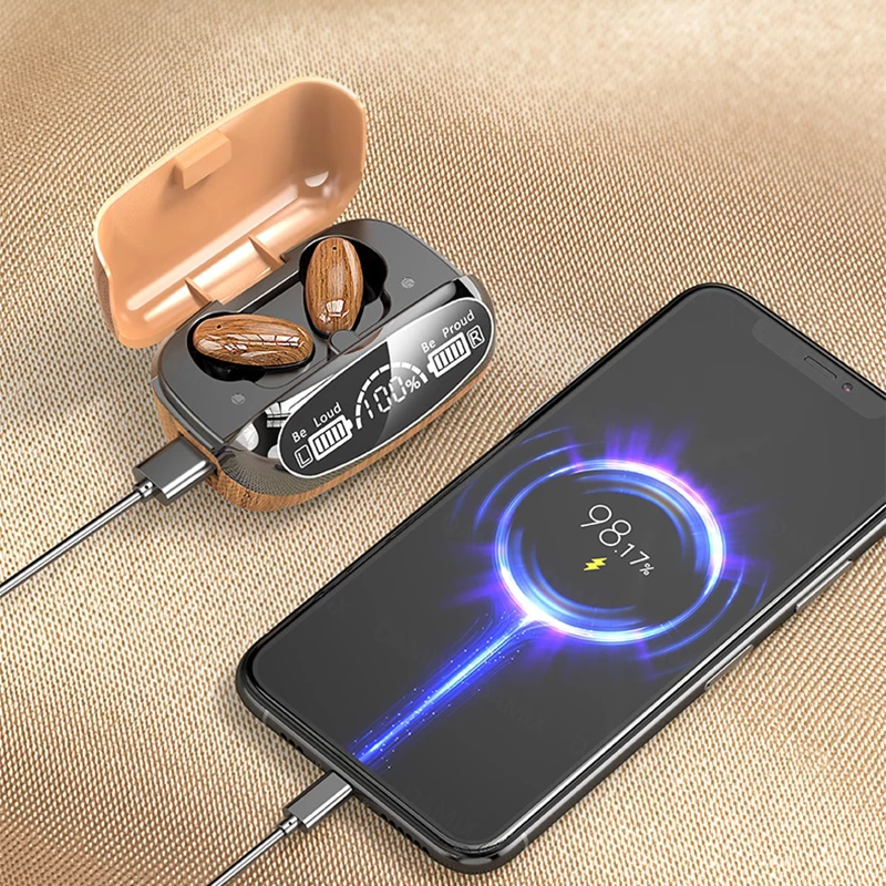 tws wireless headphones bluetooth 5.2 stereo sport ear | dropsona - neutral - usage example