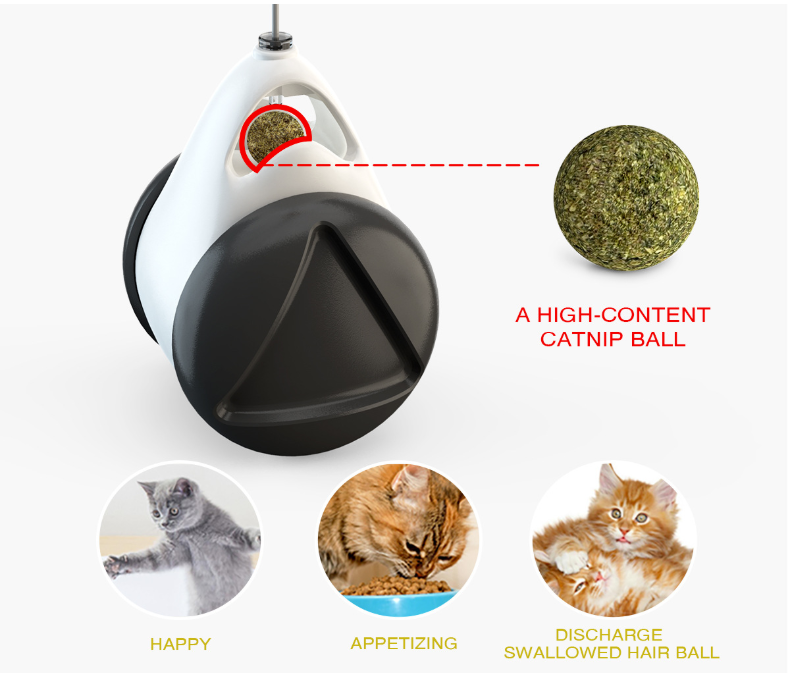 tumbler balanced wheel swinging ball cat toy – descrip | dropsona - neutral - usage example