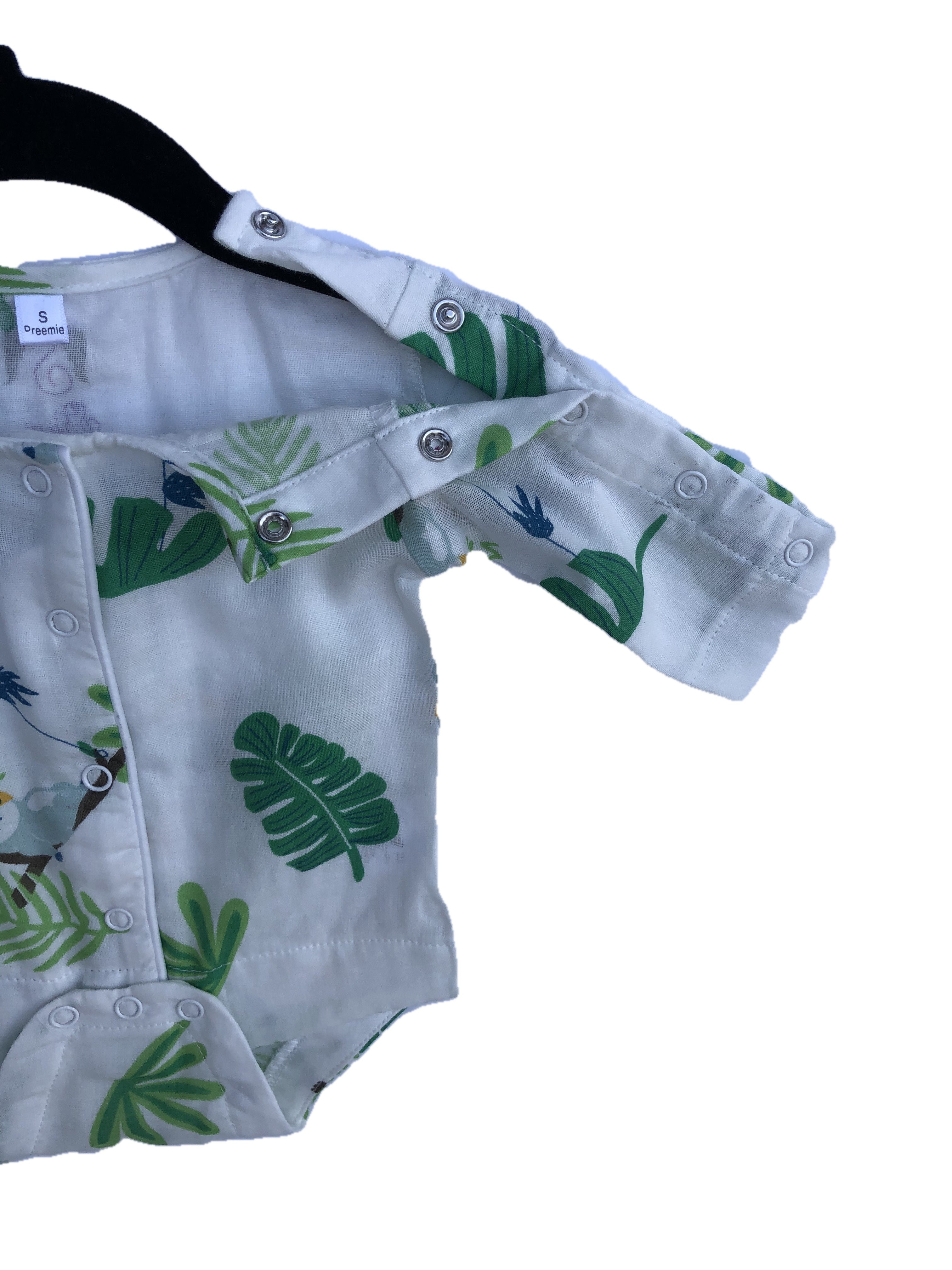 romper short long sleeve - – s shuri brand designs nic | dropsona - neutral - material texture